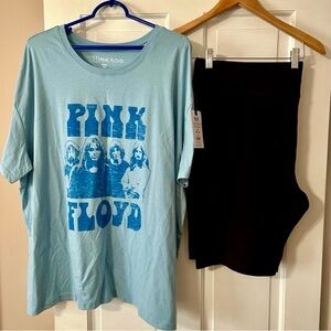 Terra & Sky Bike Shorts w/ Cute Top 2x